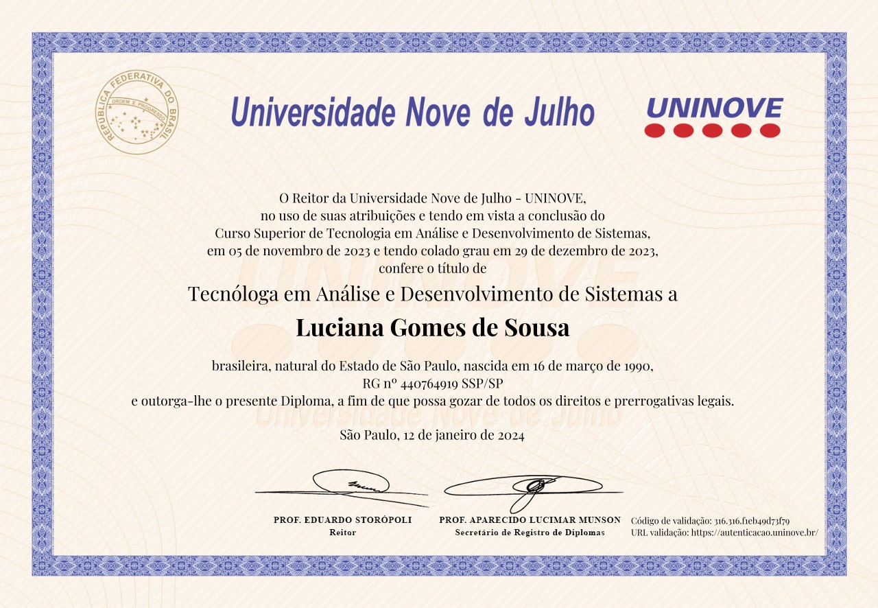 Diploma de formação